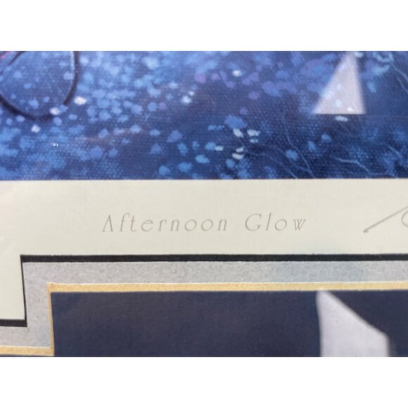 Signed "Afternoon Glow" Art Print By Gene Roncka Professionally Framed & Matted - Picture 6 of 7